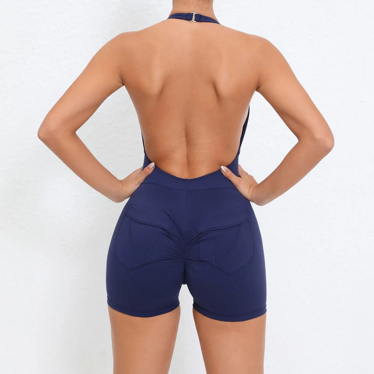 MOBODY Scrunch Halter Onesie